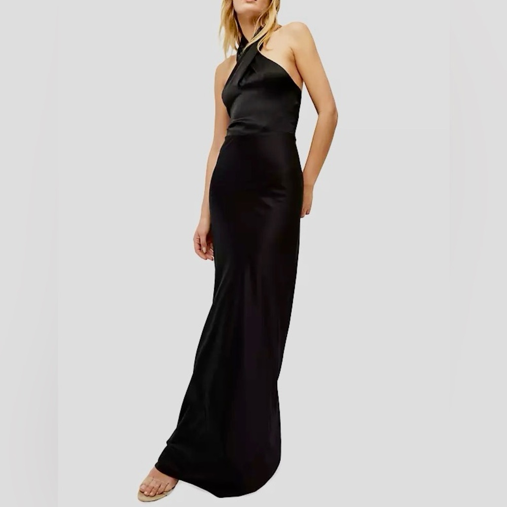 Veronica Beard Alberta Silk Evening Gown in Black🥂